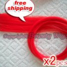 High Quality Clip In Silky Straight 23" Hair Extensions for two pcs-- Red~available now~