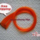 High Quality Clip In Silky Straight 23" Hair Extensions for two pcs--Bright Tangerine~available now~