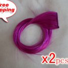 High Quality Clip In Silky Straight 18" Hair Extensions for two pcs--Rubine Red~available now~