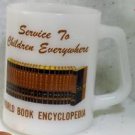 Fireking Milk Glass World Book Encyclopedia Mug Cup