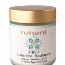 100% Natural Anti-Aging 3-in-1 Botanical Radiance Cleanser, Exfoliator and Mask- all skin types