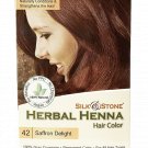 Silk & Stone Herbal Henna Hair Color #42: Saffron Delight (Mahogany)