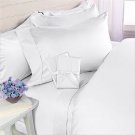 1000TC QUEEN DUVET SET SOLID WHITE 100%EGYPTIAN COTTON