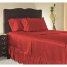 WATERBED SHEET SET QUEEN SOLID RED1000TC 100% PURE EGYPTIAN COTTON