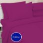 WATERBED SHEET SET QUEEN SOLID PURPLE 1000TC 100% PURE EGYPTIAN COTTON