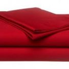 WATERBED SHEET SET QUEEN SOLID RED 1000TC 100% PURE EGYPTIAN COTTON