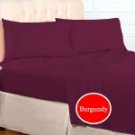 1000TC QUEEN DUVET SET SOLID BURGUNDY- 100%EGYPTIAN COTTON