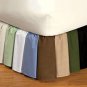 QUEEN SOLID WHITE BED SKIRTS 1000TC 100% PURE EGYPTIAN COTTON