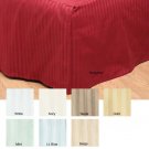 CAL KING STRIPE WHITE BED SKIRTS 1000TC 100% PURE EGYPTIAN COTTON