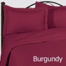 1000TC Stripe Burgundy 24” Super Deep Pocket Queen Sheet Set 100% Pure Egyptian Cotton
