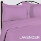 1000TC Stripe Lavender 24” Super Deep Pocket Queen Sheet Set 100% Pure Egyptian Cotton