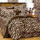 1000TC Zebra Brown 24” Super Deep Pocket Queen Sheet Set 100% Pure Egyptian Cotton