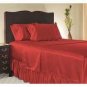 Deep Pocket Red Fitted Sheet 600TC Queen Size 100% Egyptian Cotton