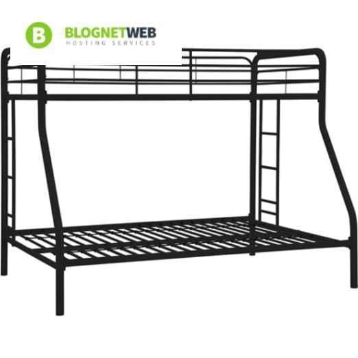 Dorel Twin Over Full Metal Bunk Bed Multiple Colors