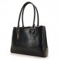 Large Black Faux Crocodile Milano 17" Laptop Case & Tote Bag by Mobile Edge