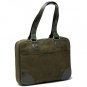 Olive (Green) Faux Suede Slim-Line 17" Widescreen Laptop Bag by Mango Tango