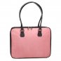 Pink Faux Suede Laptop Bag by Mango Tango