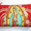 Mexican Virgin Mary Guadalupe wallet coin purse rockabilly- w/zipper Big enough 4 Make-up