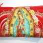 Mexican Virgin Mary Guadalupe wallet coin purse rockabilly- w/zipper Big enough 4 Make-up