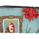 Frida Kahlo Art Mexican Novelty wallet coin purse- w/zipper Big enough 4 Make-up