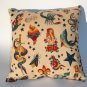 Tattoo Art throw Pillow rockabilly, novelty.pin-up.12x12