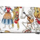 Day of the Dead wallet coin purse-Dia De Los Muertos w/zipper Big enough 4 Make-up