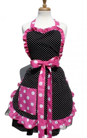 Polka Dot Deluxe Full Apron