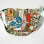 Frida Kahlo Garden Art Mexican Large Messenger Purse w/adjustable handles