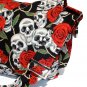 * Skull & Roses Day of the Dead Large Messenger Purse w/adjustable handles