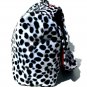* Dalmation faux fur w/rose Large Diaper bag, Messenger Purse w/adjustable handles