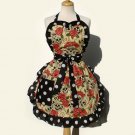 Skulls & Polka Dots Apron Deluxe