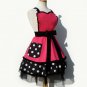 Pink Polka Dot Deluxe Full Apron