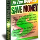 15 Top Ways To Save Money