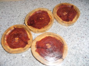 Handmade Cedar Coasters (Great Bar Puzzle)
