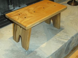 Walnut Wood Handmade Step Stool