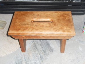 Handmade Cherry Wee Step Stool