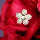 Silver White Pearl Flower Bundle 474 (Item Style Number: BQ 474 Silver)