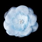 Light Blue Bold Bridal Flower with Clip Backing BQ 4908 (Item Style Number: BQ 4908 Light Blue)