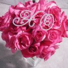 Silver Crystal Hugs & Kisses Bouquet Jewelry XO (Item Style Number: BQ-Letters-XO)