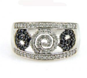 Genuine .75ct Diamond Ring 10KT White Gold