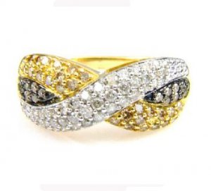Genuine .75ct Diamond Ring 14KT Yellow Gold