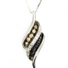 Natural .25ct Diamond Pendant 14KT White Gold