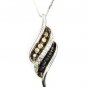 Natural .25ct Diamond Pendant 14KT White Gold