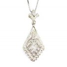 Genuine .25ct Diamond Pendant Sterling Silver