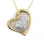 .25ct Diamond Heart Love Pendant 14KT Yellow Gold