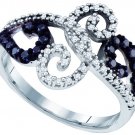 0.33CT DIAMOND FASHION RING...10k White Gold