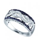 0.42CT DIAMOND LADIES FASHION BAND...10k Whit Gold