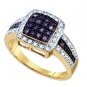 0.49CT DIAMOND FASHION RING w/ Chocolate Diamonds in 10k Gold