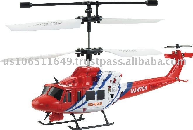 UJ4704 Mini Gyroscope 3.5 Channel Infrared RC Helicopter (Red)