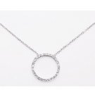 "O" Circle of Love CZ Necklace